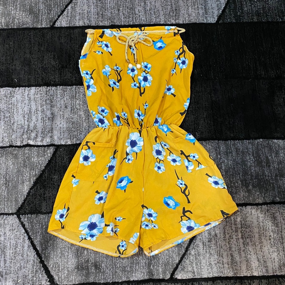 Flora Tie Back Cami Romper